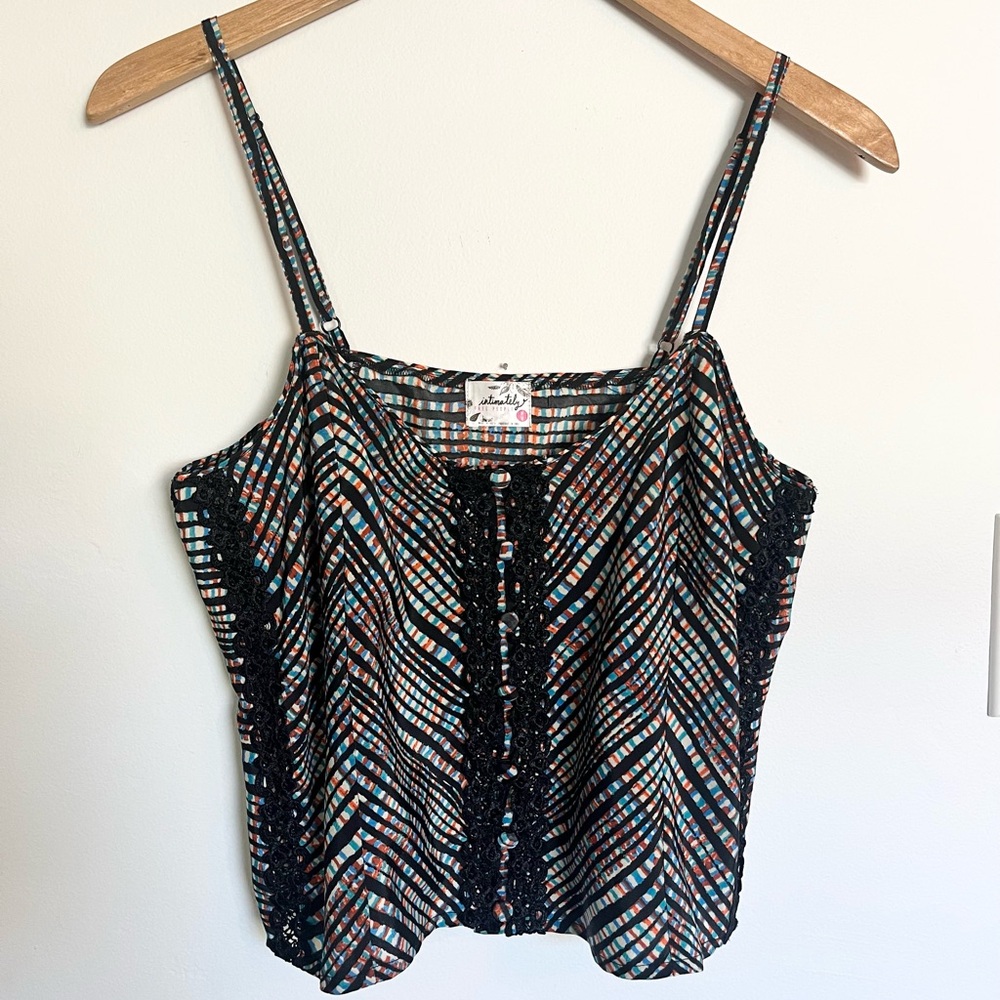 Intimately Free People Checkered Camisole Top
